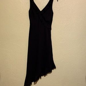 City Triangles Dress Black High Low Ruffles Sleeveless Size 5/6